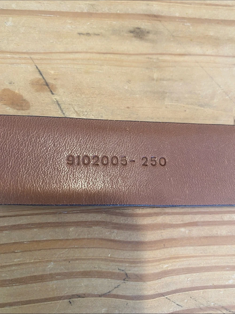 Lauren Ralph Lauren Caramel Leather Belt with Square Buckle